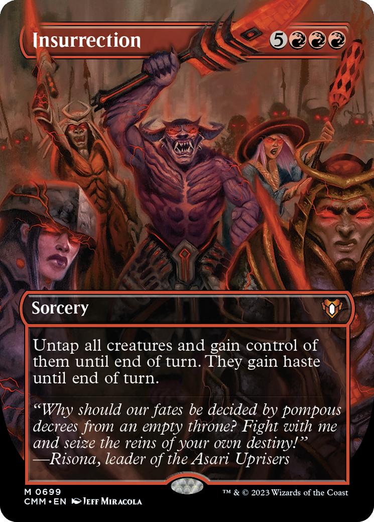 Image of Insurrection (Borderless) (CMM-699) - Commander Masters (Borderless) Foil