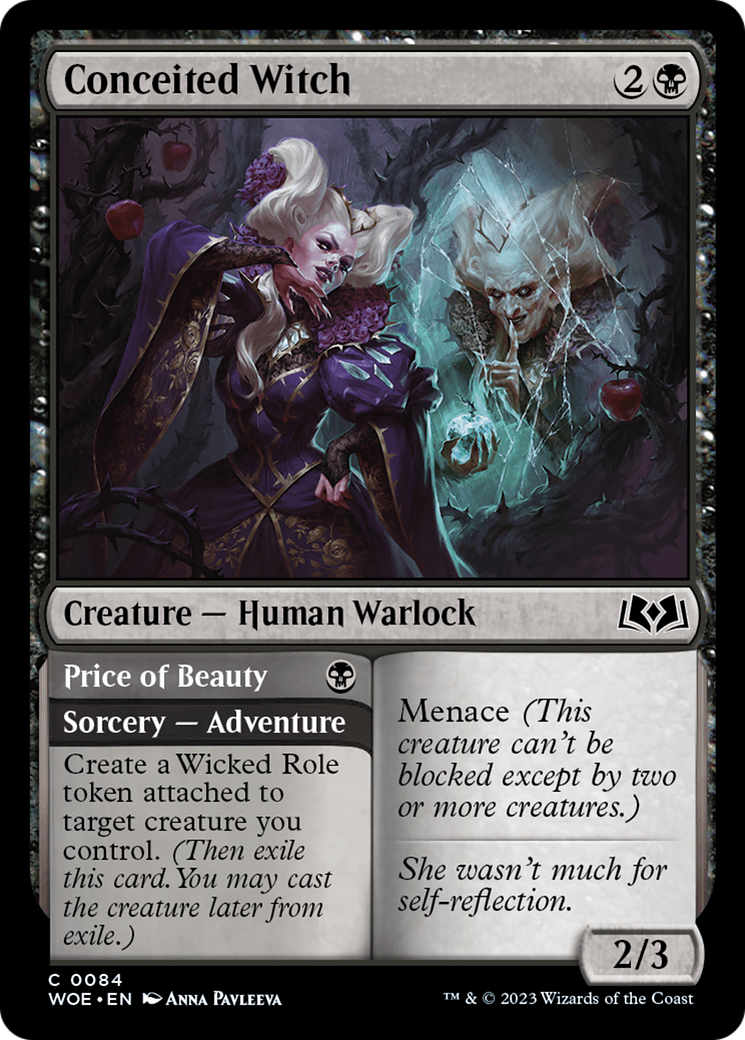 Image of Conceited Witch (WOE-084) - Wilds of Eldraine