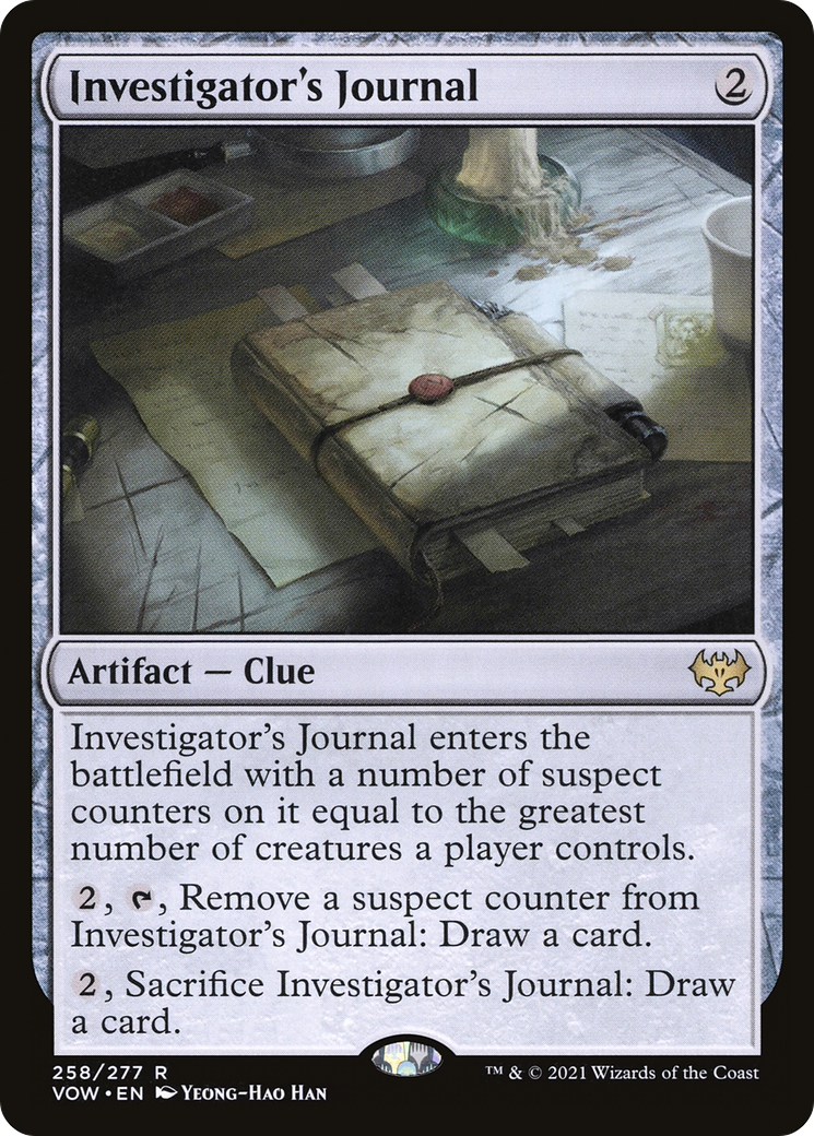Image of Investigator's Journal (VOW-258) - Innistrad: Crimson Vow Foil