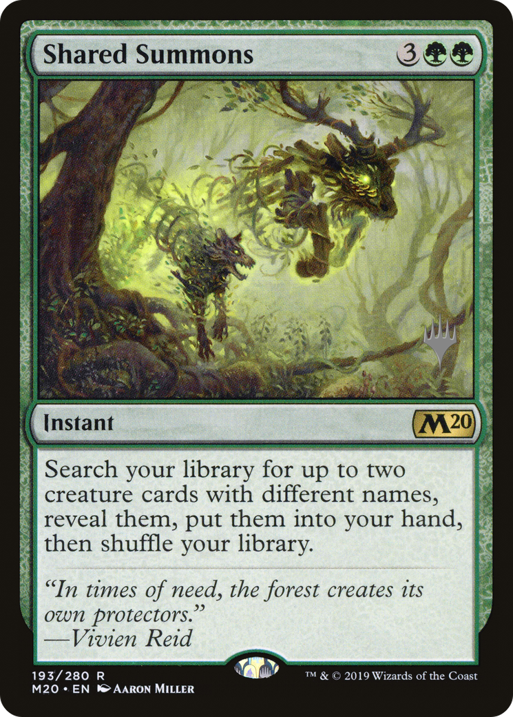 Image of Shared Summons (PPM20-193) - Core Set 2020 Promos Foil