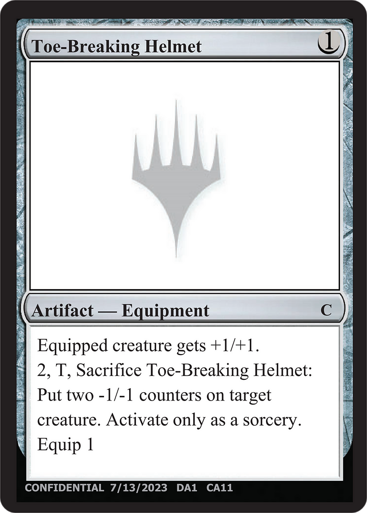 Image of Toe-Breaking Helmet (UNK-CA11) - Unknown Event