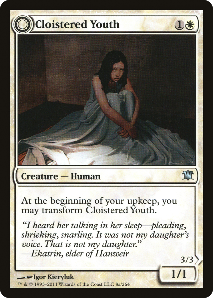 Image of Cloistered Youth (ISD-008) - Innistrad: (Double Faced Transform) Foil