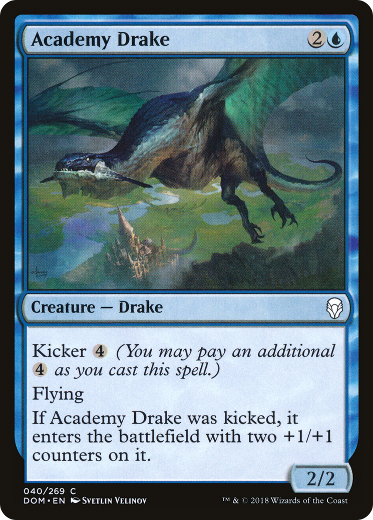 Image of Academy Drake (DOM-040) - Dominaria Foil
