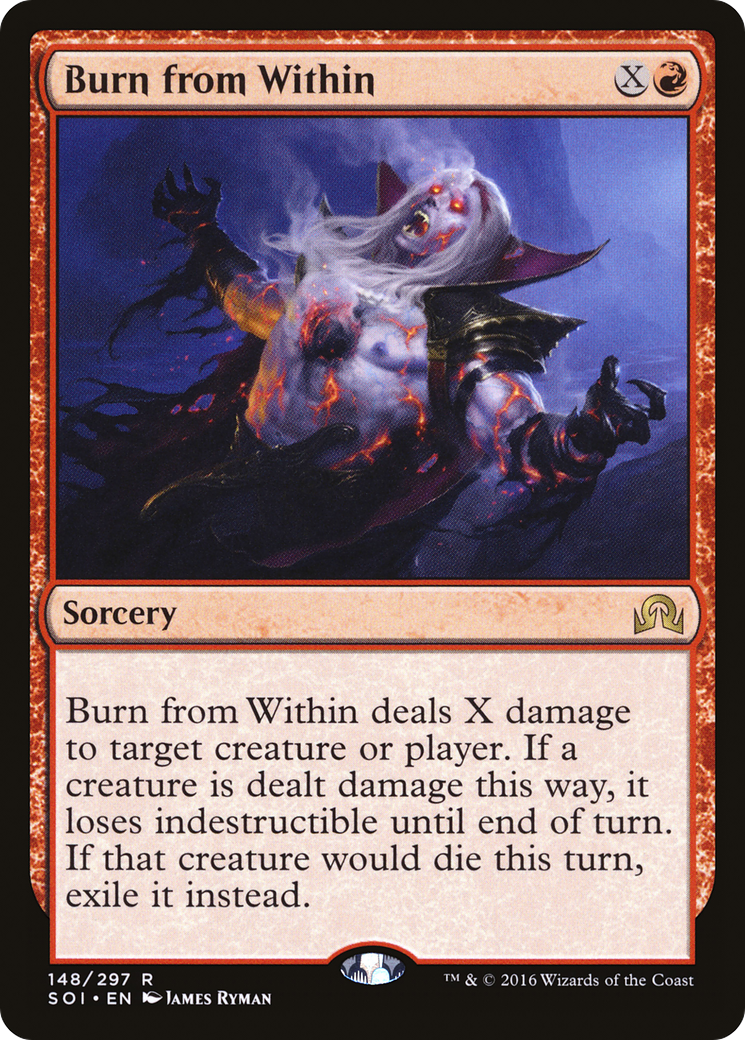 Image of Burn from Within (SOI-148) - Shadows over Innistrad Foil