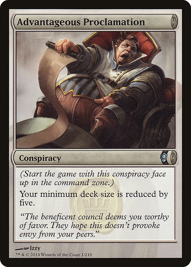 Image of Advantageous Proclamation (CNS-001) - Conspiracy Foil