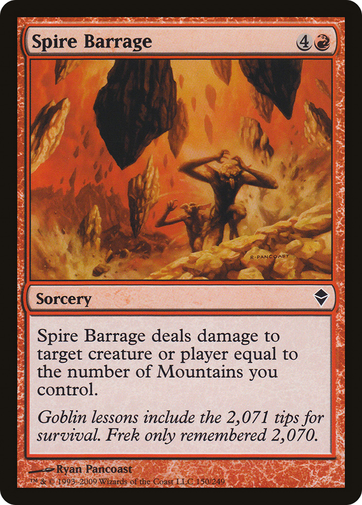 Image of Spire Barrage (ZEN-150) - Zendikar Foil