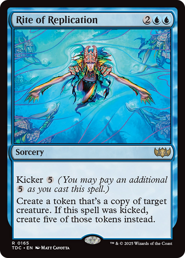 Image of Rite of Replication (TDC-165) - Commander: Tarkir: Dragonstorm