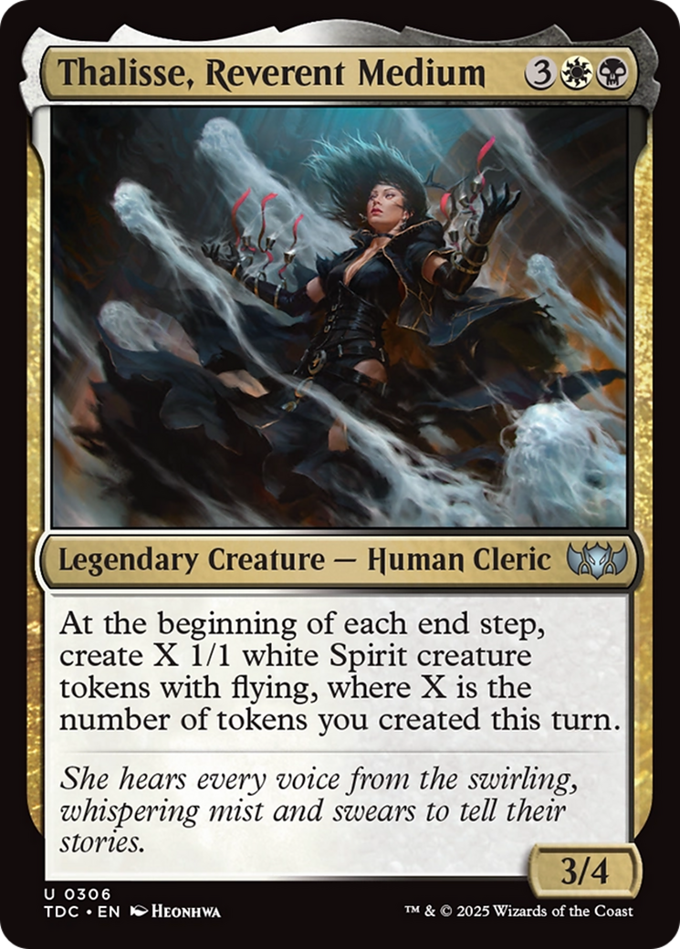 Image of Thalisse, Reverent Medium (TDC-306) - Commander: Tarkir: Dragonstorm