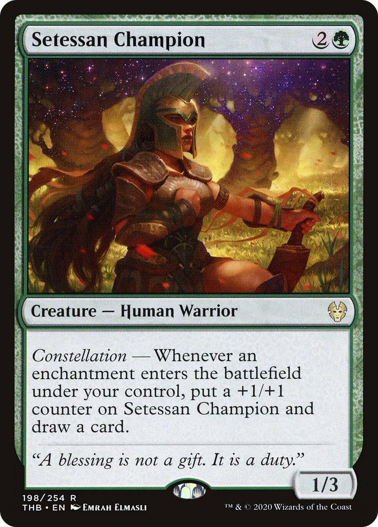Image of Setessan Champion (THB-198) - Theros Beyond Death Foil