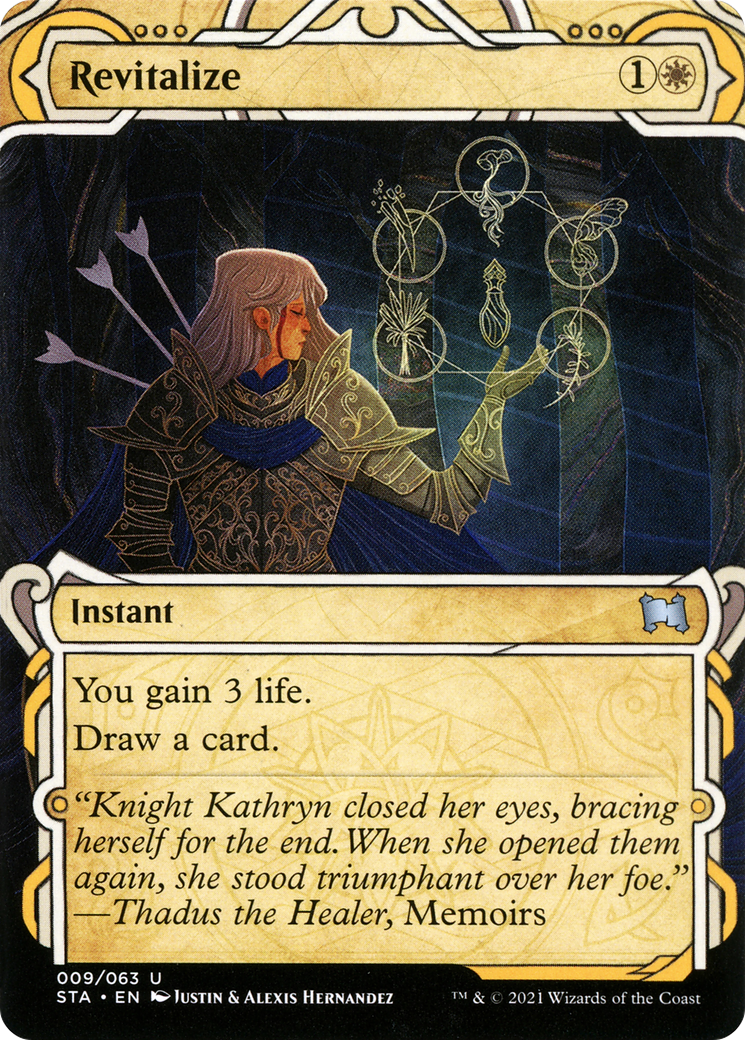 Image of Revitalize (STA-009) - Strixhaven Mystical Archive: (Showcase) (Borderless) Etched Foil