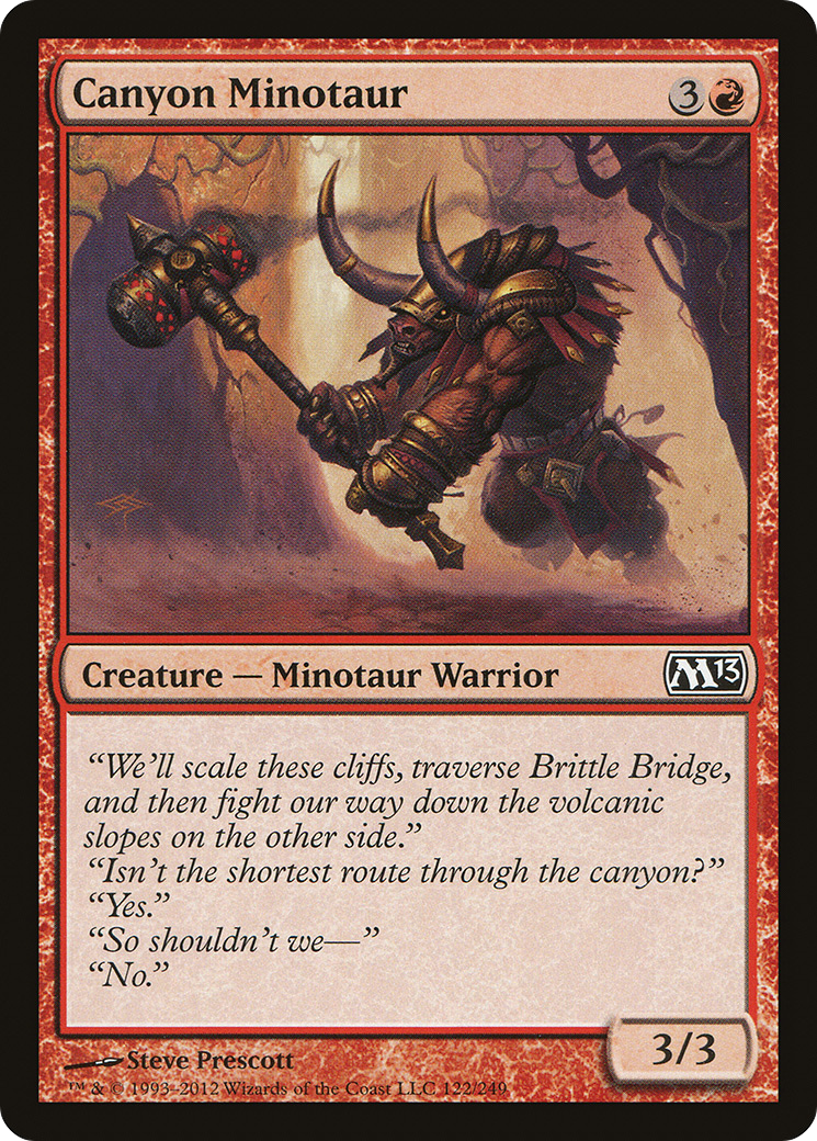 Image of Canyon Minotaur (M13-122) - Magic 2013 Foil