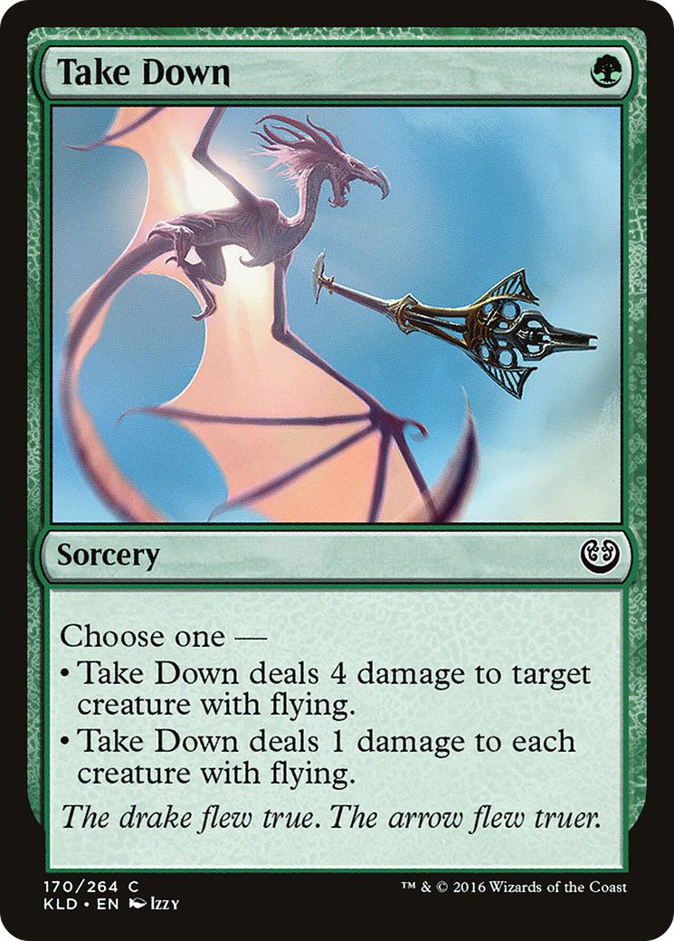 Image of Take Down (KLD-170) - Kaladesh Foil