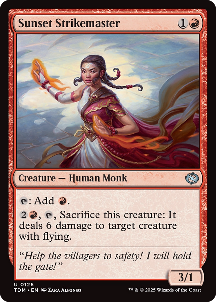 Image of Sunset Strikemaster (TDM-126) - Tarkir: Dragonstorm