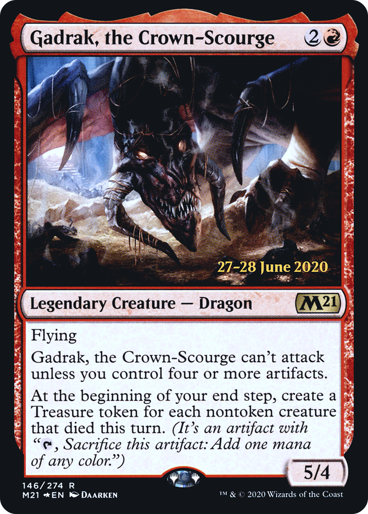 Image of Gadrak, the Crown-Scourge (PRE-146) - Core Set 2021 Promos Foil