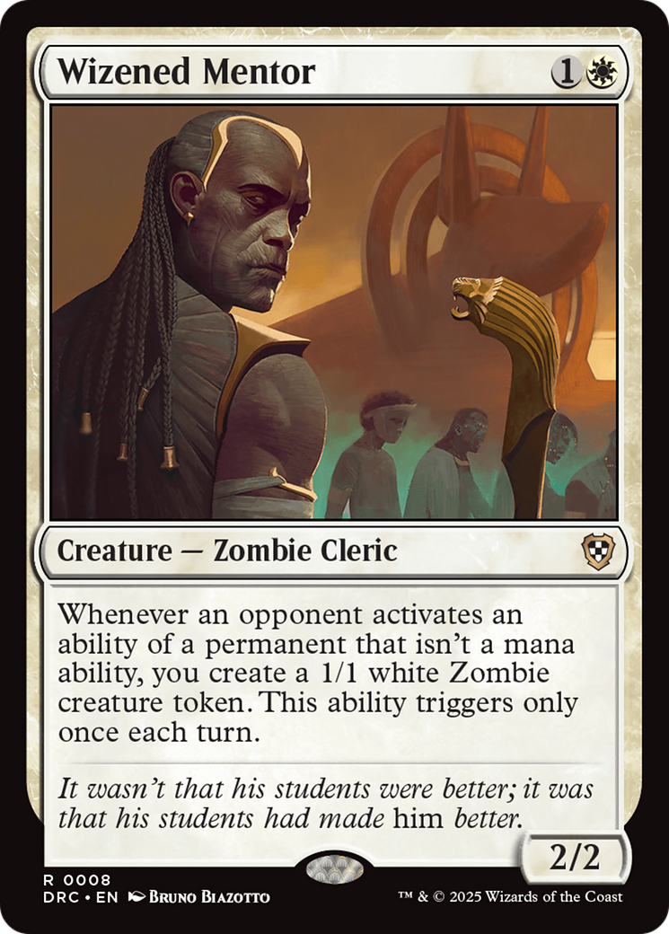 Image of Wizened Mentor (DRC-008) - Commander: Aetherdrift