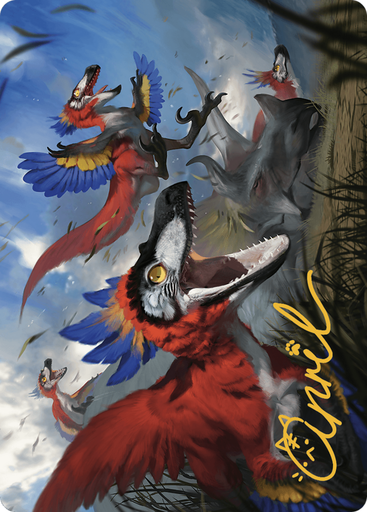 Image of Wrathful Raptors // Wrathful Raptors (ALCI-077) - The Lost Caverns of Ixalan Art Series (Borderless)