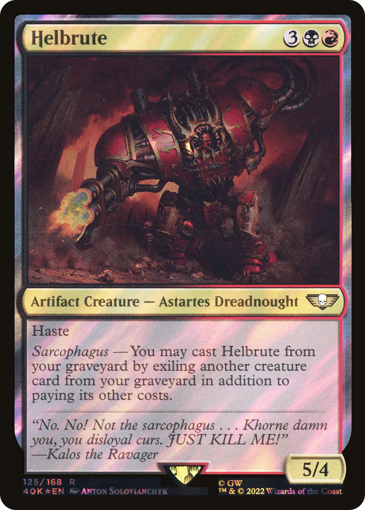 Image of Helbrute (Surge Foil) (40K-125) - Warhammer 40,000 Commander Foil