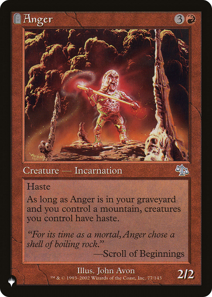 Image of Anger (LIST-JUD-77) - The List: (tombstone)