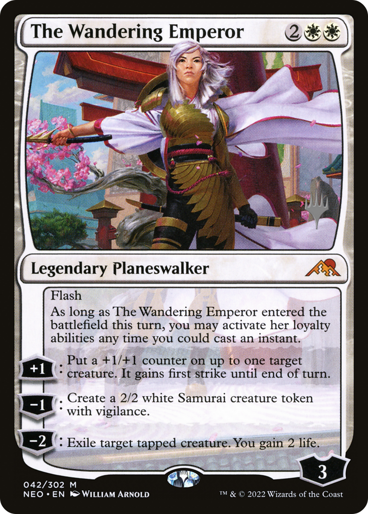 Image of The Wandering Emperor (PPNEO-042) - Kamigawa: Neon Dynasty Promos