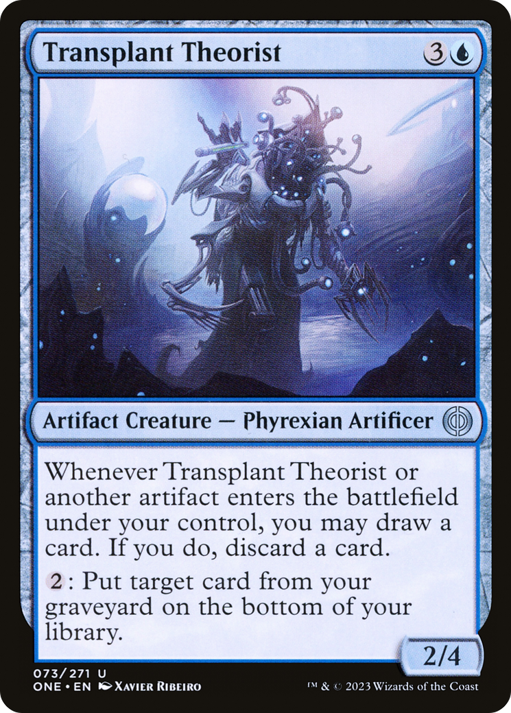 Image of Transplant Theorist (ONE-073) - Phyrexia: All Will Be One Foil