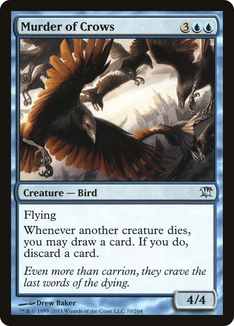 Image of Murder of Crows (ISD-070) - Innistrad Foil