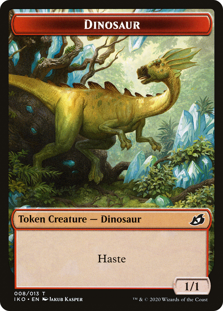 Image of Dinosaur (TIKO-008) - Ikoria: Lair of Behemoths Tokens Foil