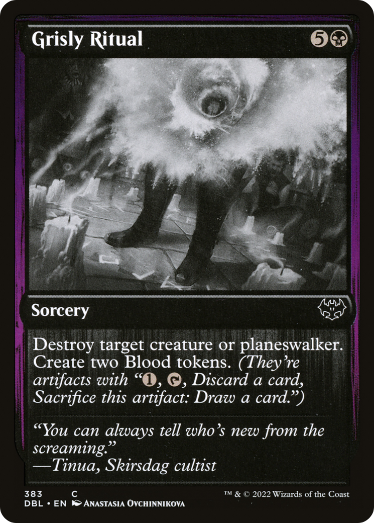 Image of Grisly Ritual (DBL-383) - Innistrad: Double Feature Foil