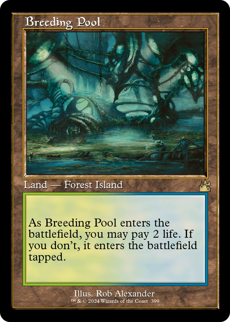 Image of Breeding Pool (Retro Frame) (RVR-399) - Ravnica Remastered Foil