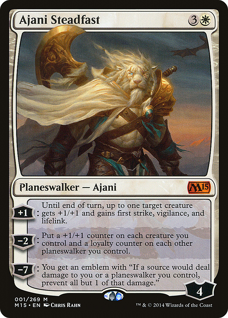 Image of Ajani Steadfast (M15-001) - Magic 2015 Foil