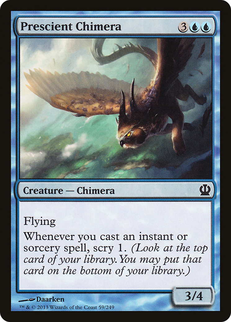 Image of Prescient Chimera (THS-059) - Theros Foil