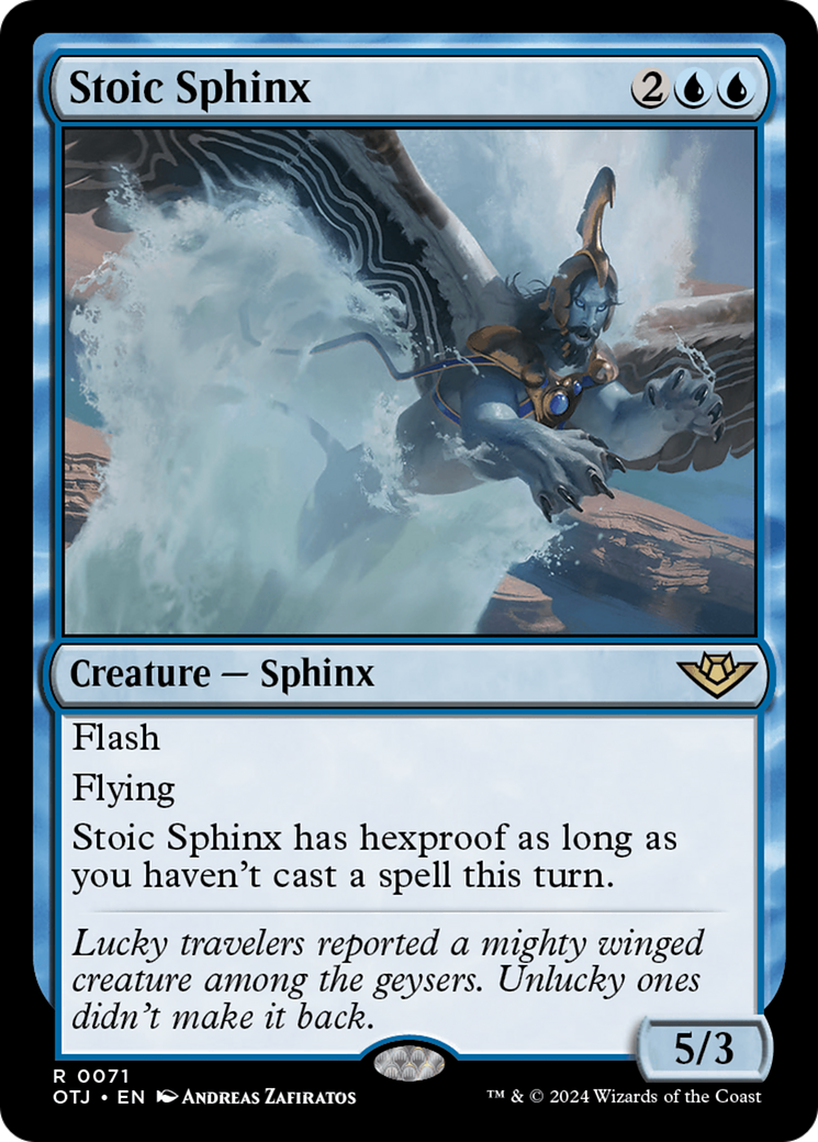 Image of Stoic Sphinx (OTJ-071) - Outlaws of Thunder Junction