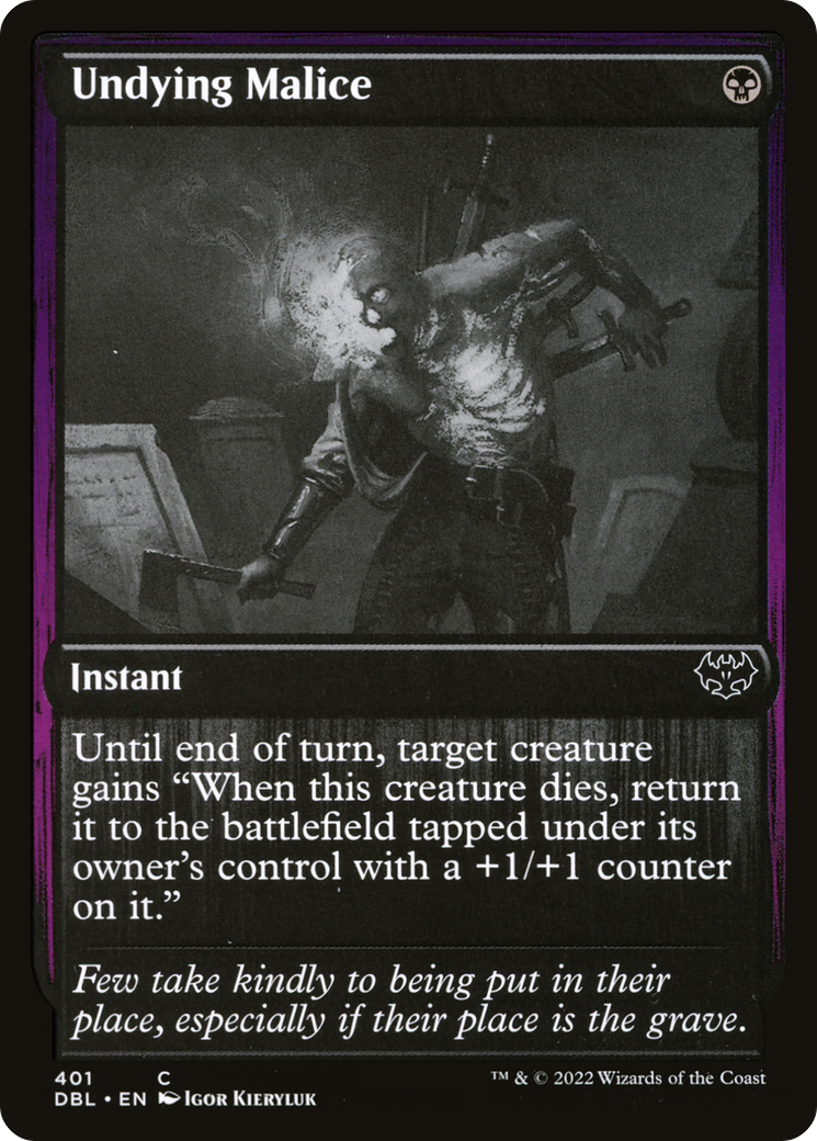 Image of Undying Malice (DBL-401) - Innistrad: Double Feature Foil