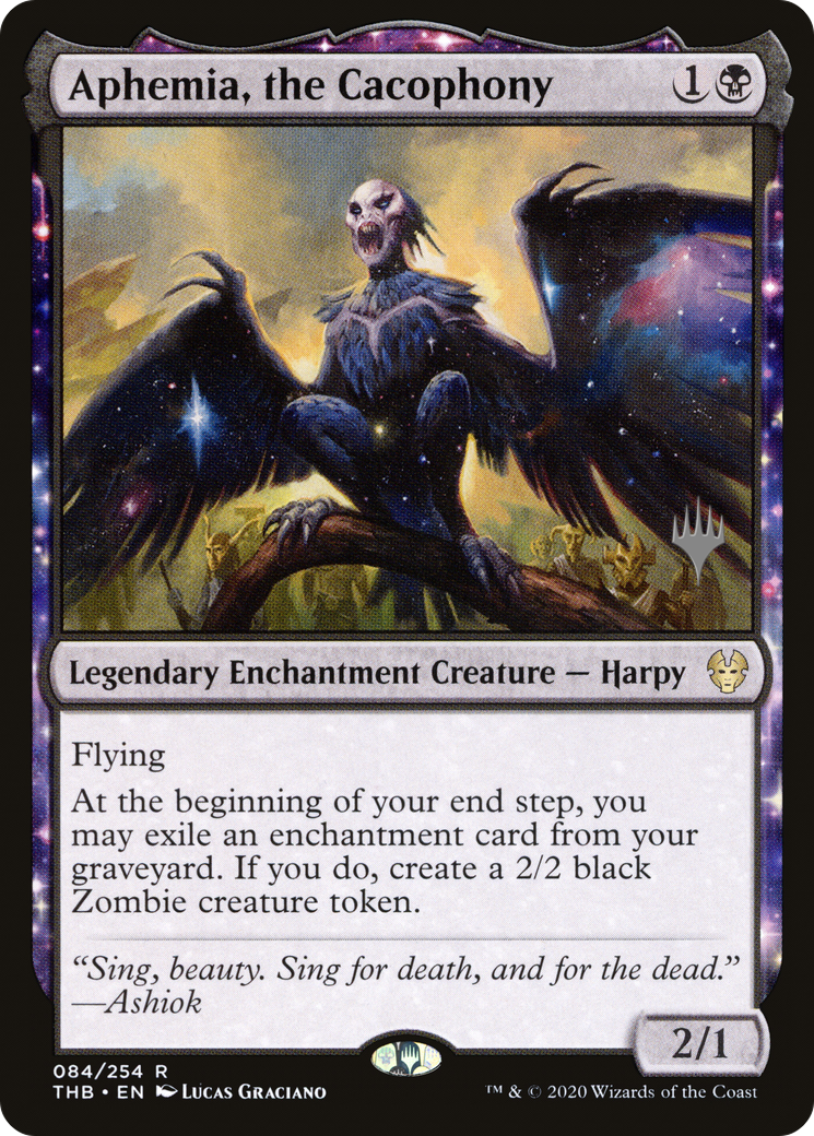 Image of Aphemia, the Cacophony (PPTHB-084) - Theros Beyond Death Promos: (enchantment) Foil