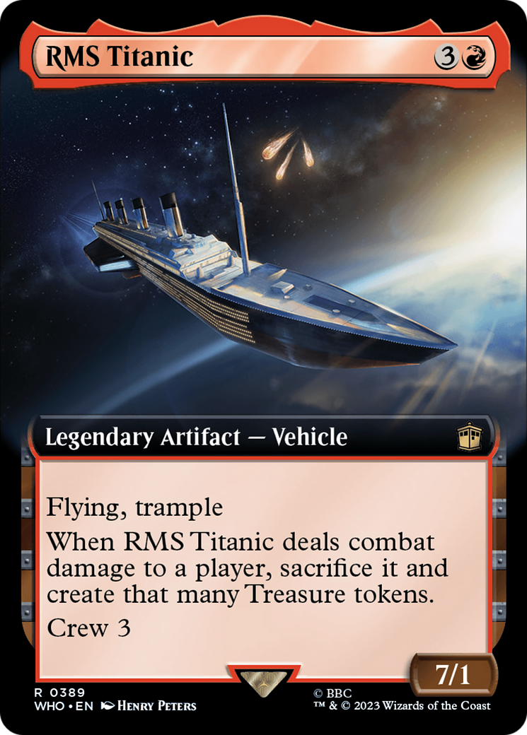 Image of RMS Titanic (Extended Art) (WHO-389) - Doctor Who: (Extended Art) Foil