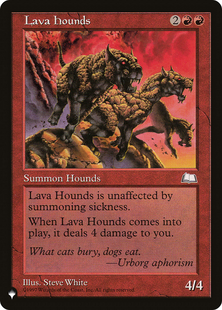 Image of Lava Hounds (LIST-WTH-109) - The List