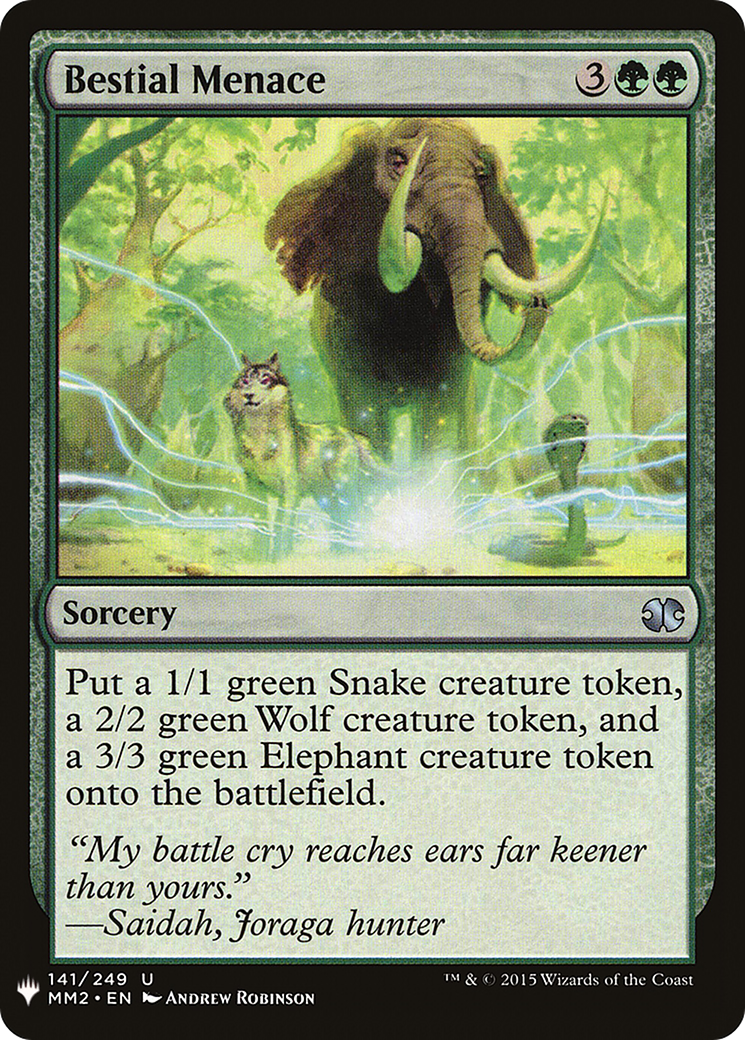 Image of Bestial Menace (LIST-MM2-141) - The List
