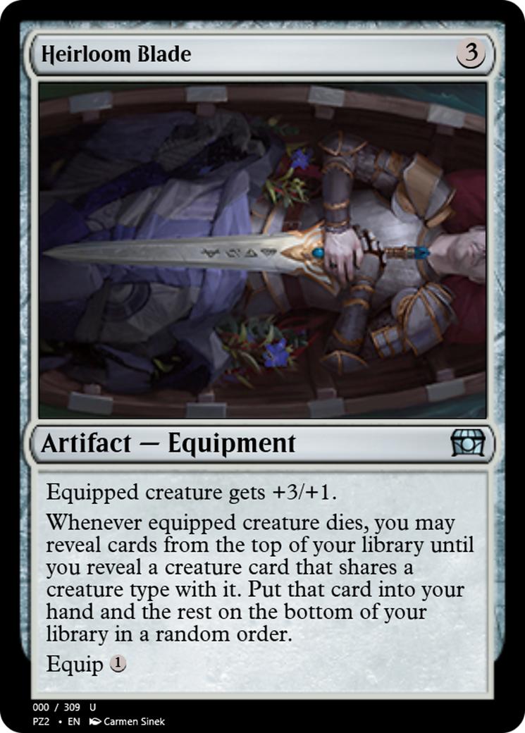 Image of Heirloom Blade (PZ2-65683) - Treasure Chest Foil