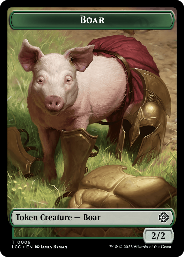 Image of Boar (TLCC-009) - The Lost Caverns of Ixalan Commander Tokens Foil