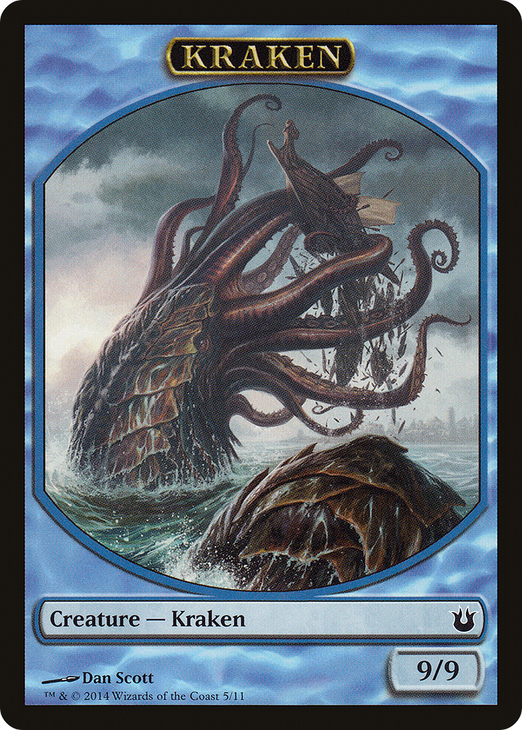 Image of Kraken Token (BNG-005) - Born of the Gods Tokens