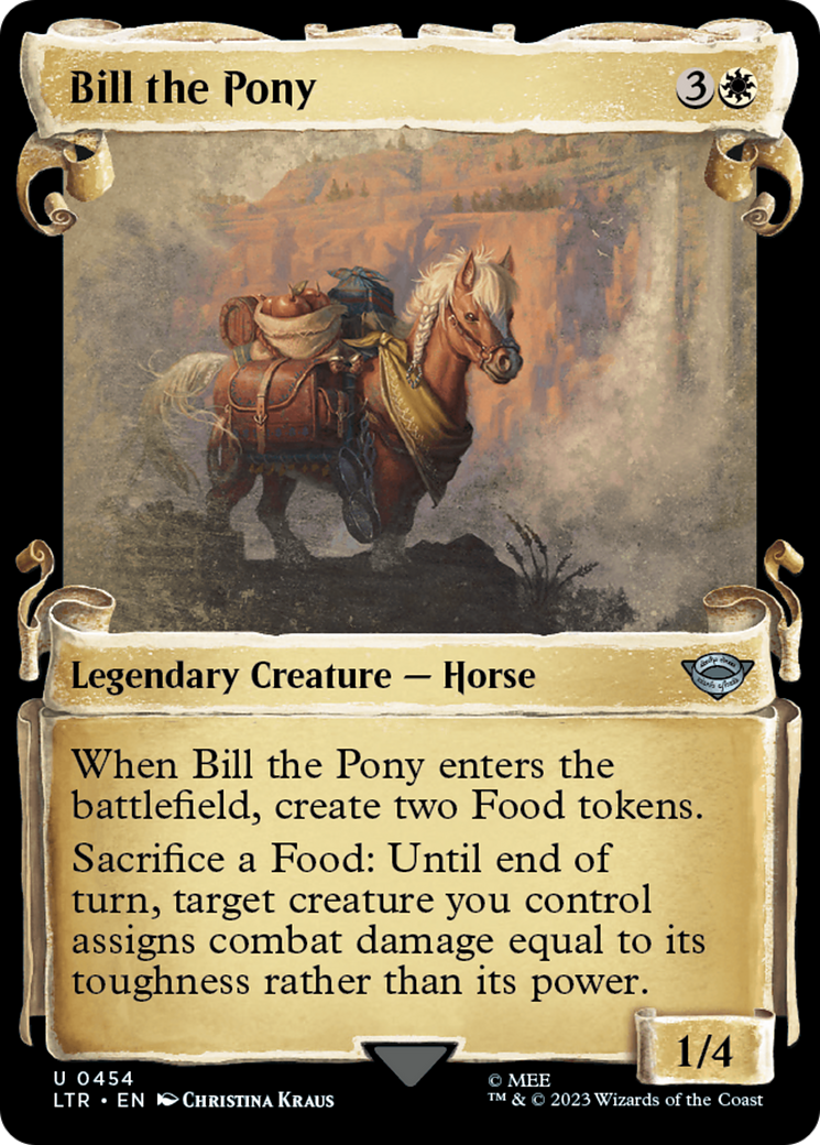 Image of Bill the Pony (Showcase Scrolls) (LTR-454) - The Lord of the Rings: Tales of Middle-earth: (Showcase)