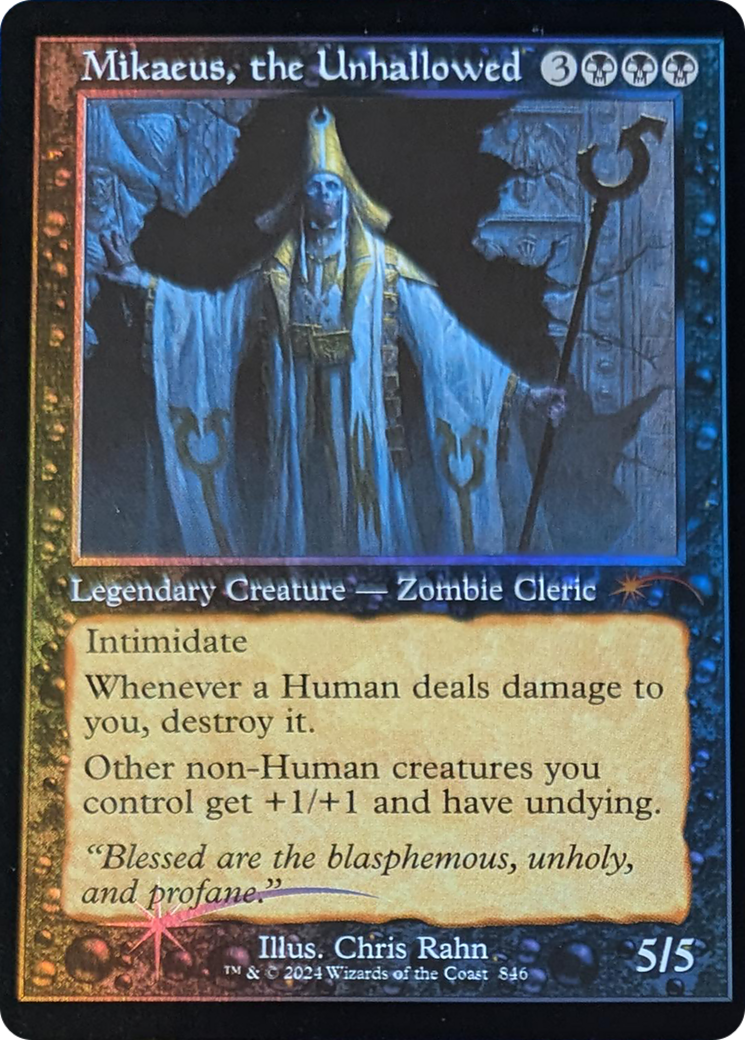 Image of Mikaeus, the Unhallowed (Retro Frame) (SLD-846) - Secret Lair Drop Foil