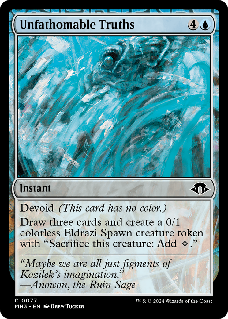 Image of Unfathomable Truths (MH3-077) - Modern Horizons 3: (devoid)