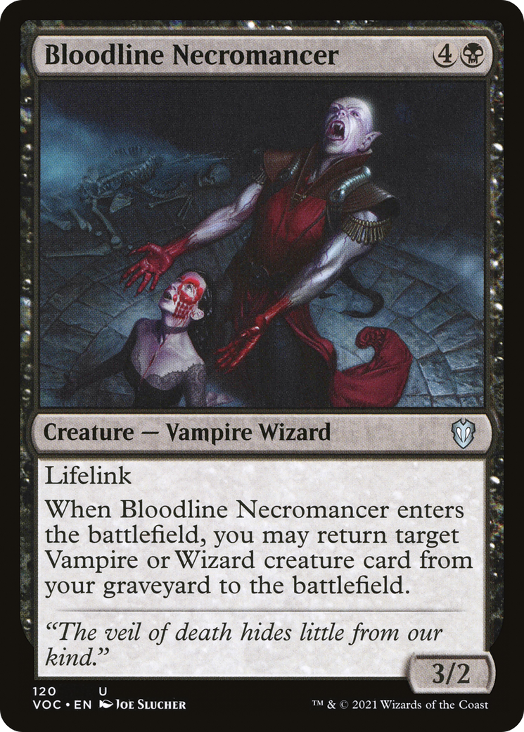 Image of Bloodline Necromancer (VOC-120) - Crimson Vow Commander
