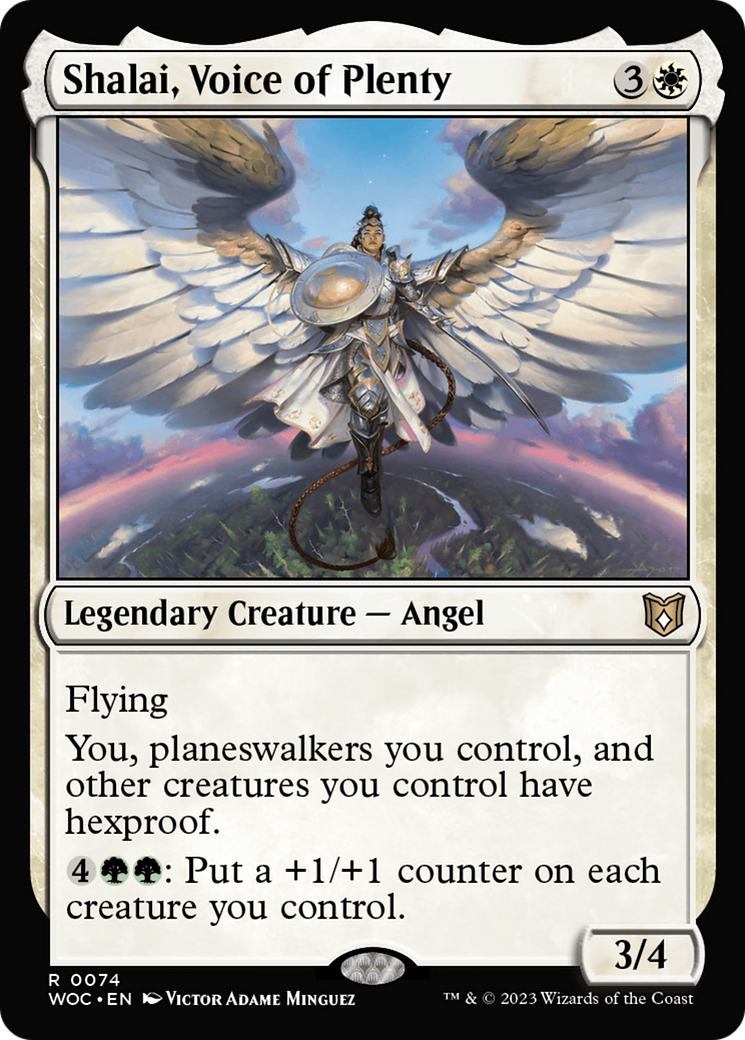 Image of Shalai, Voice of Plenty (WOC-074) - Wilds of Eldraine Commander