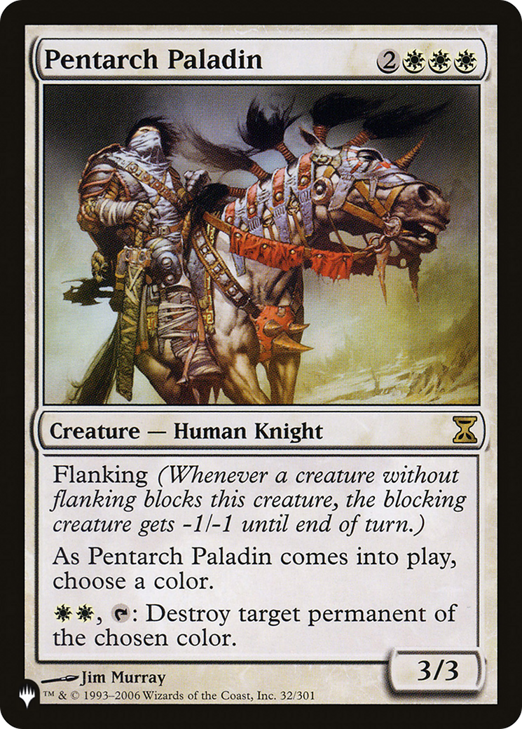Image of Pentarch Paladin (LIST-TSP-32) - The List