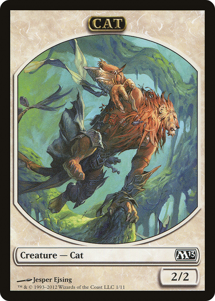 Image of Cat Token (M13-001) - Magic 2013 Tokens