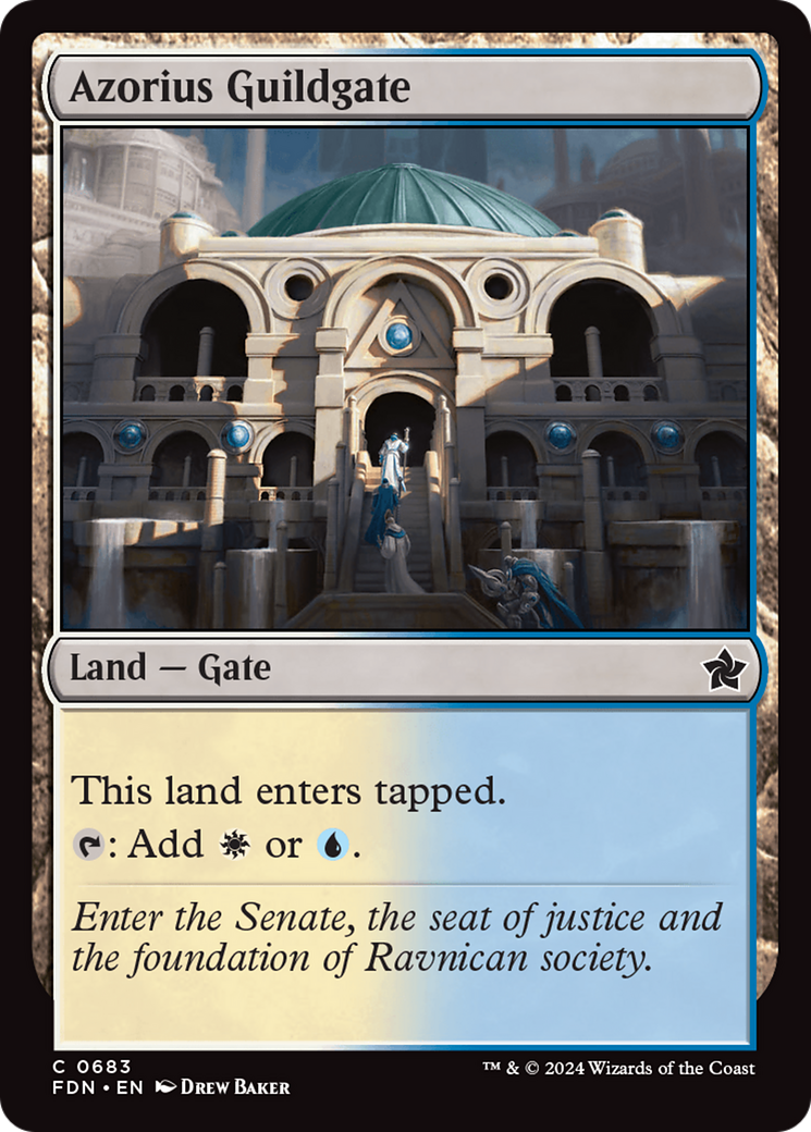 Image of Azorius Guildgate (FDN-683) - Foundations