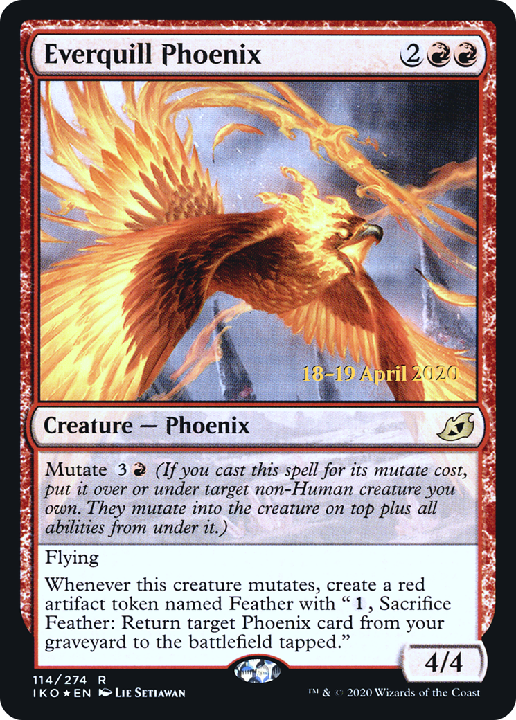 Image of Everquill Phoenix (PRE-114S) - Ikoria: Lair of Behemoths Promos Foil