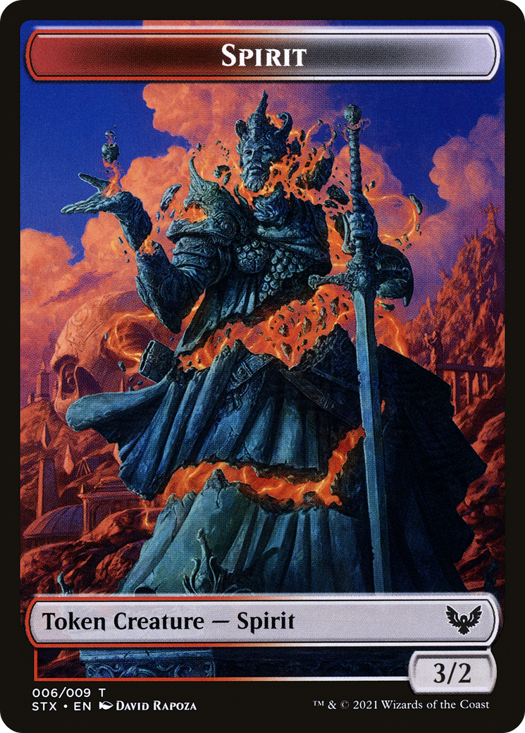 Image of Spirit Token (STX-006) - Strixhaven: School of Mages Tokens Foil