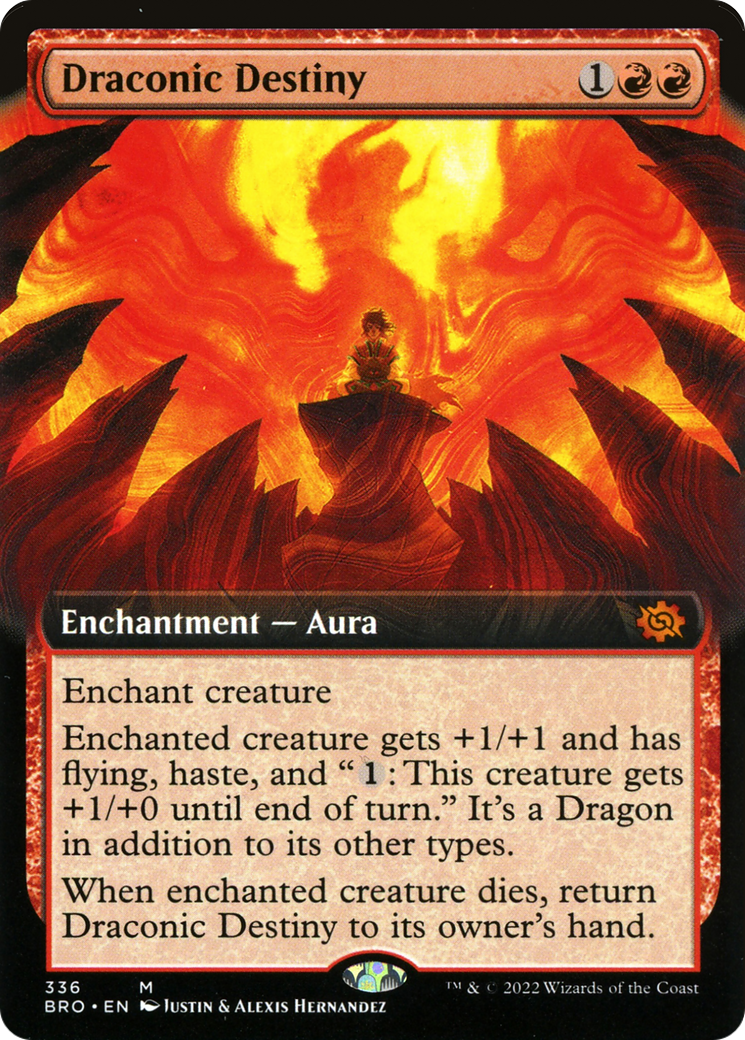Image of Draconic Destiny (Extended Art) (BRO-336) - The Brothers' War: (Extended Art)